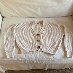 Madewell Cream Cropped Sweater